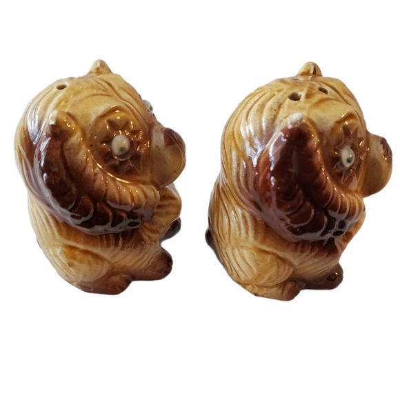 Vintage Googly Eyes Pekinese Dog Salt & Pe… - Picture 2 of 6